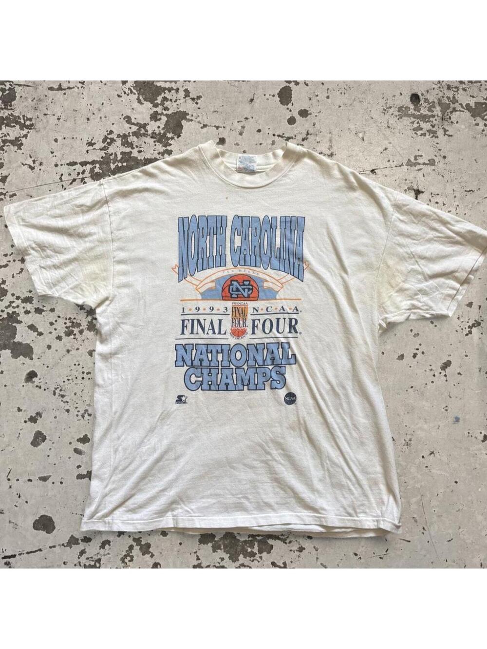 Mens Starter 1993 North Carolina Tar Heels NCAA Final Four Shirt Size XL